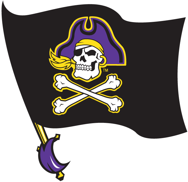East Carolina Pirates 1999-2013 Alternate Logo t shirts iron on transfers v2...